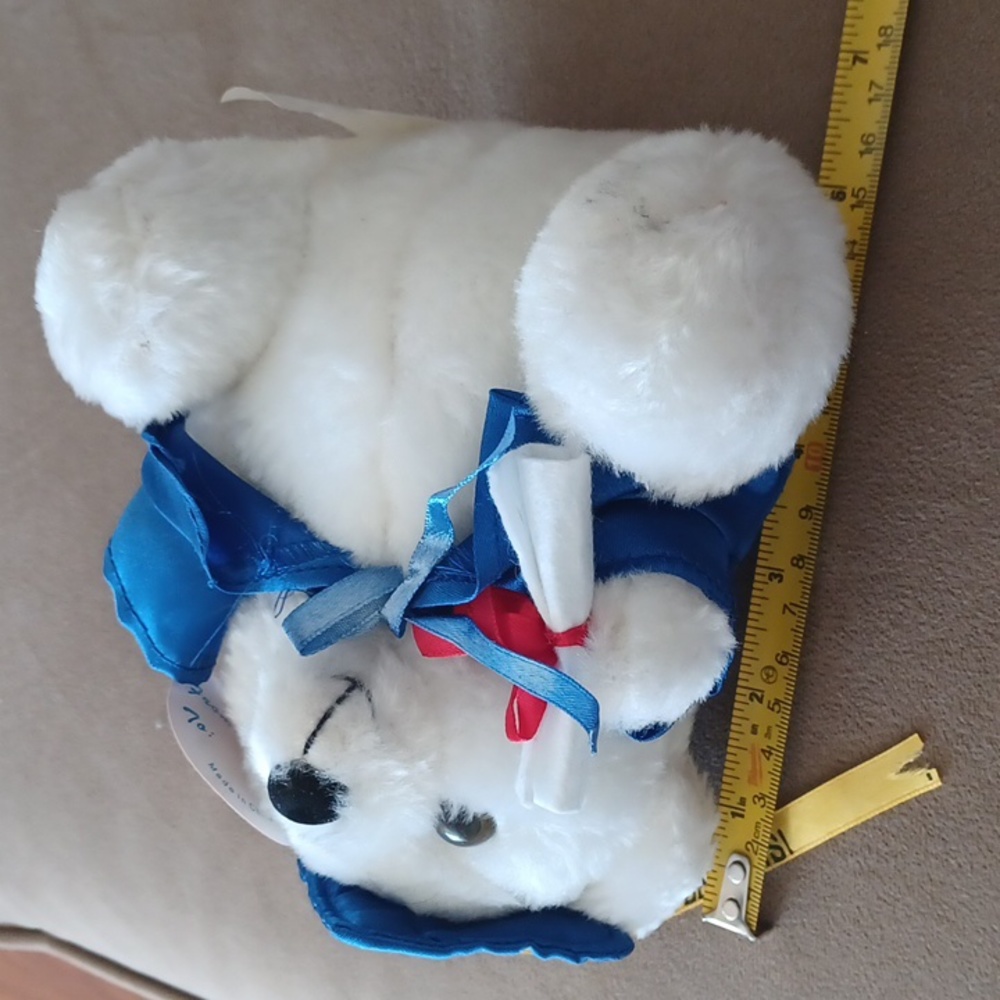 Graduation bear plush white - Picture 9 of 12
